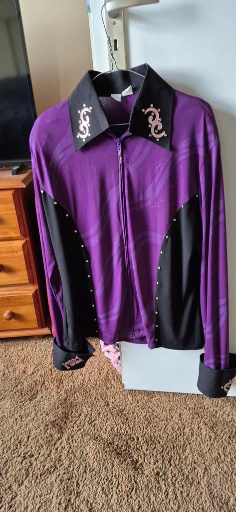 Western showblouse paars., Ophalen of Verzenden, Western, Schoeisel
