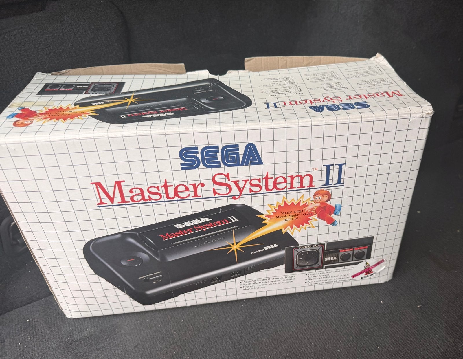 Sega Master System II met 5 games en doos, Master System, Ophalen of Verzenden, Met 1 controller, Gebruikt