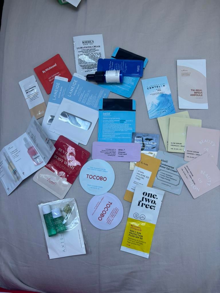 Korean skincare samples testertjes, Ophalen of Verzenden, Nieuw, Gehele gezicht