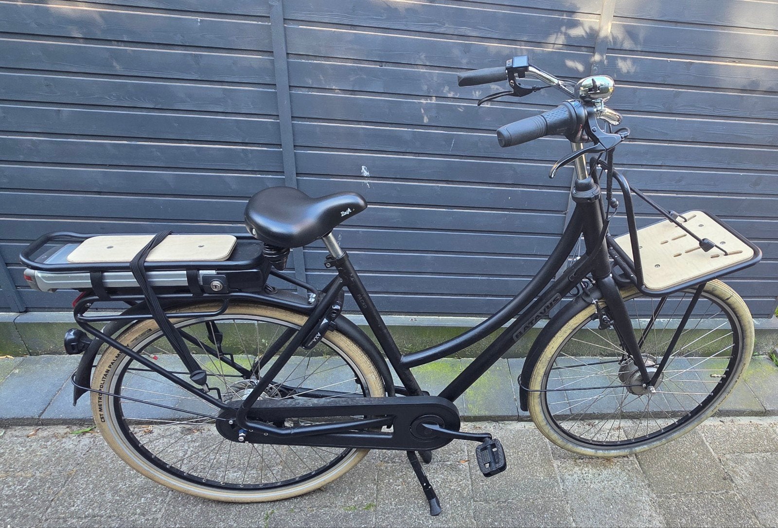 Batavus PackD E-bike Damesfiets - Zwart, Fietsen en Brommers, 51 tot 55 cm, Ophalen, Gebruikt, Batavus