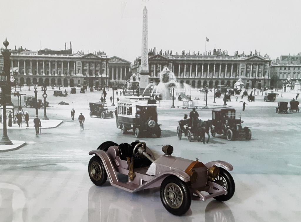 1:46 Mercer 35J Raceabout 1913; Matchbox MoY Y-07 v2.1, Ophalen of Verzenden, Zo goed als nieuw, Auto