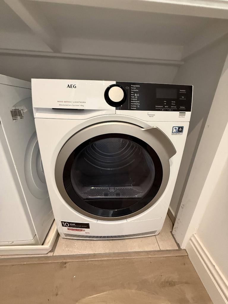 AEG 8000 Lavatherm warmtepompdroger 8kg, Witgoed en Apparatuur, Wasdrogers, 6 tot 8 kg, Gebruikt, Overige typen, Ophalen of Verzenden