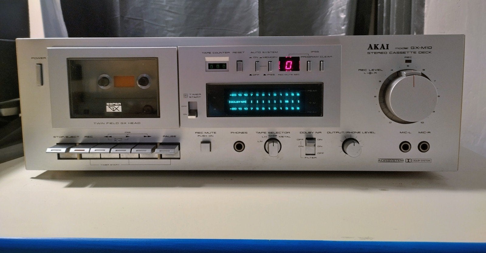 Prachtige Akai GX-M10 Vintage Cassettedeck, Ophalen of Verzenden, Akai
