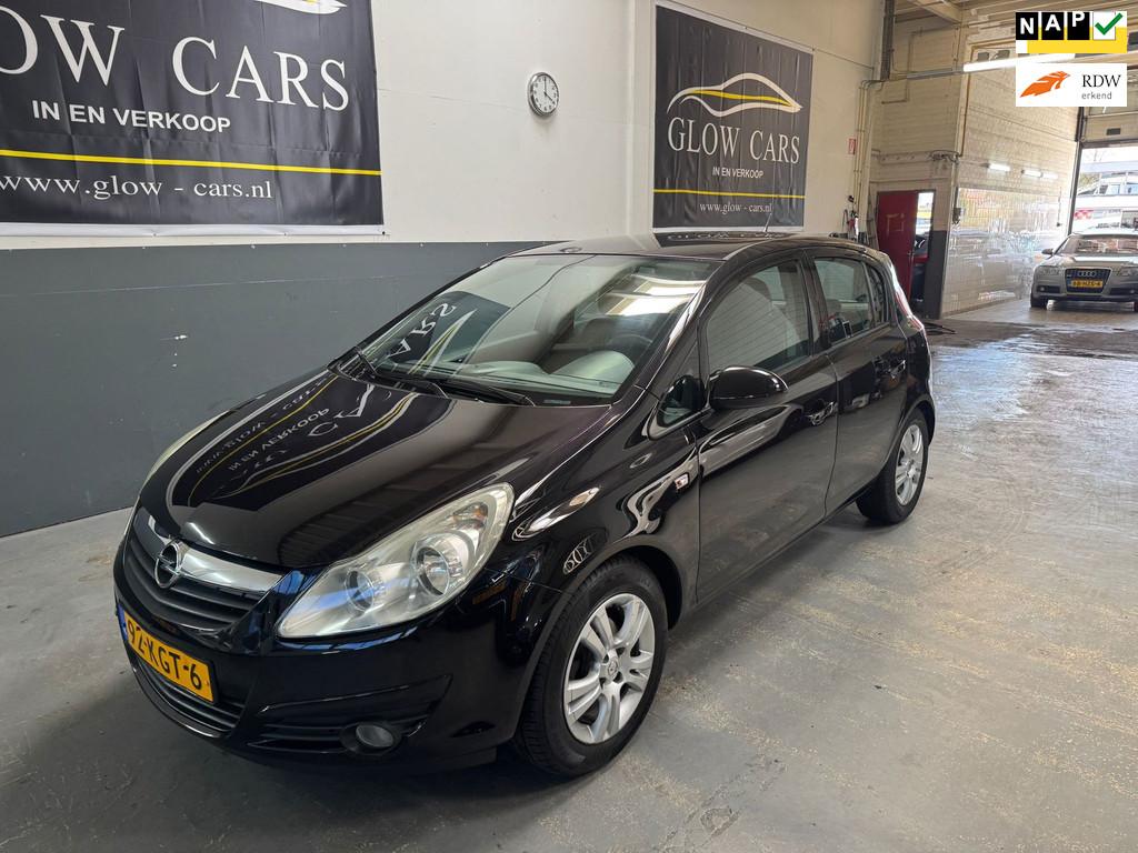 Opel Corsa 1.4-16V Enjoy | AIRCO | CRUISE | ELEK.RAMEN | APK, Voorwielaandrijving, Gebruikt, Zwart, 4 cilinders
