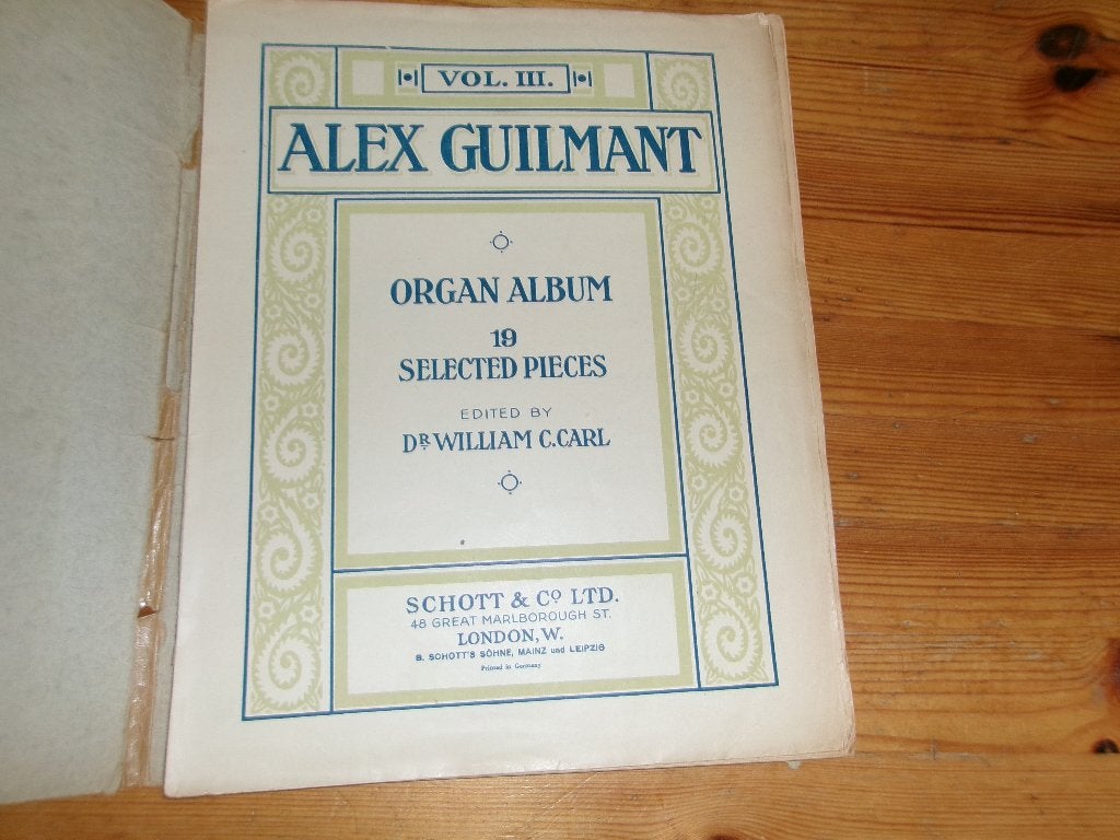 Alex guilmant - organ album, Orgel, Gebruikt, Klassiek, Ophalen of Verzenden