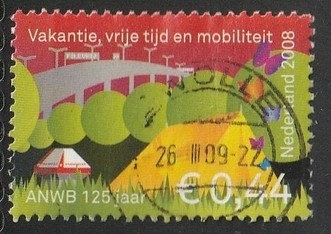 Nederland 2008 2575 ANWB, Gest Zwolle, Postzegels en Munten, Postzegels | Nederland, Ophalen of Verzenden, Na 1940, Gestempeld