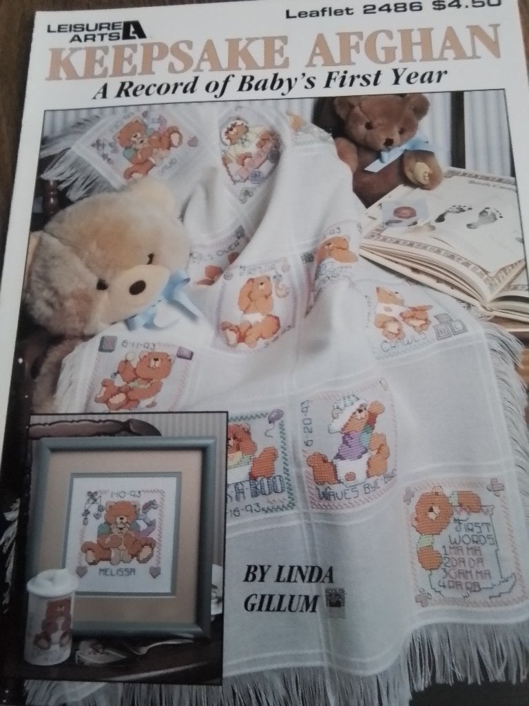 Leisure arts a record of baby first year, Ophalen of Verzenden, Zo goed als nieuw, Handborduren, Patroon