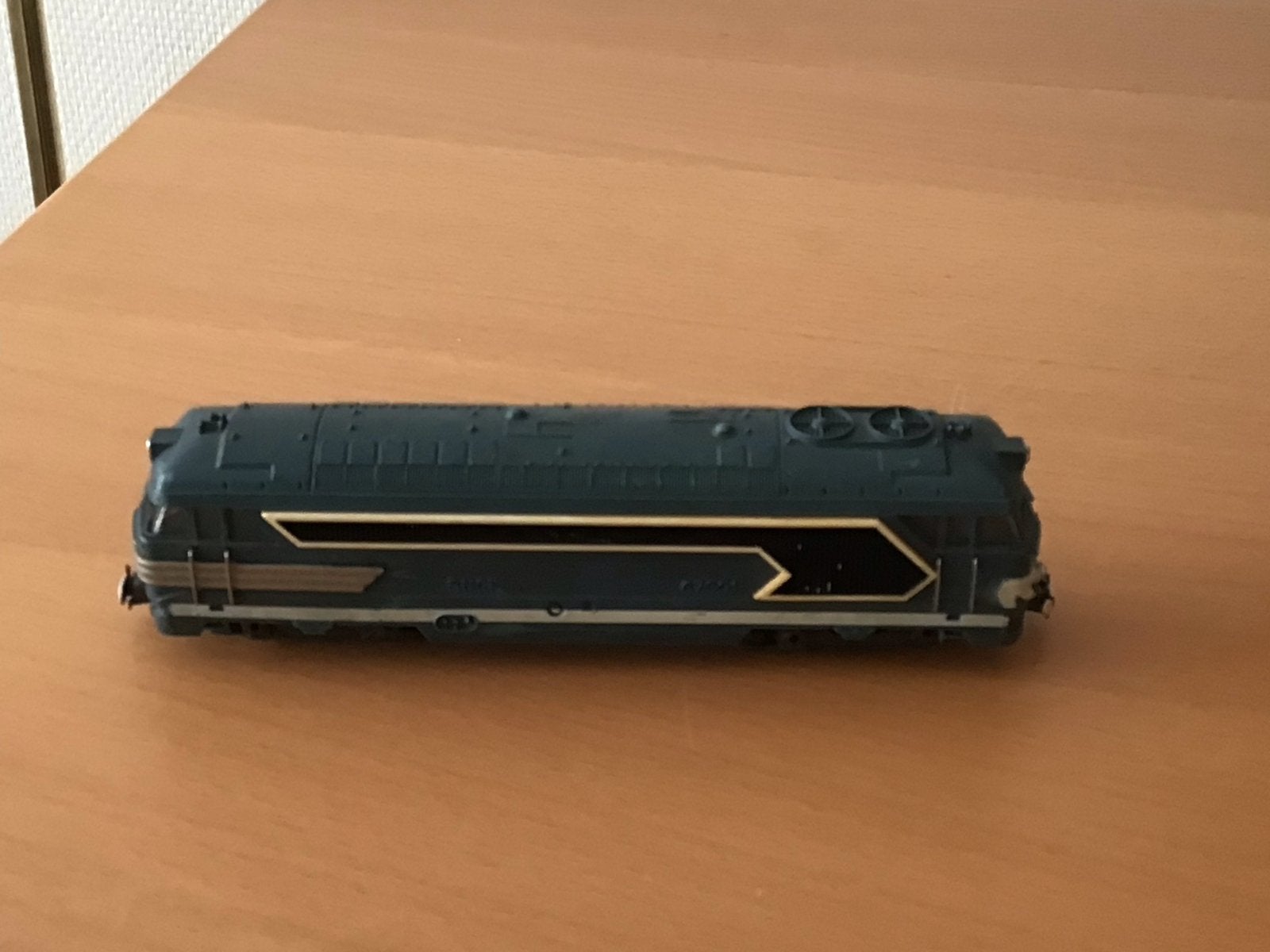 Märklin Locomotief - Groen met Gele Streep, Wisselstroom, Gebruikt, Locomotief, Ophalen of Verzenden