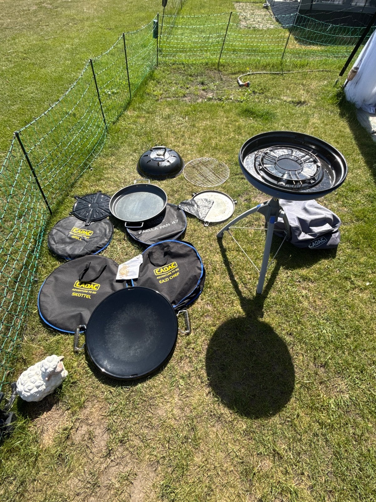 Uitgebreide Cadac Skottelbraai Set: Skottel, Eazi Chef, Gril, Ophalen, Gebruikt