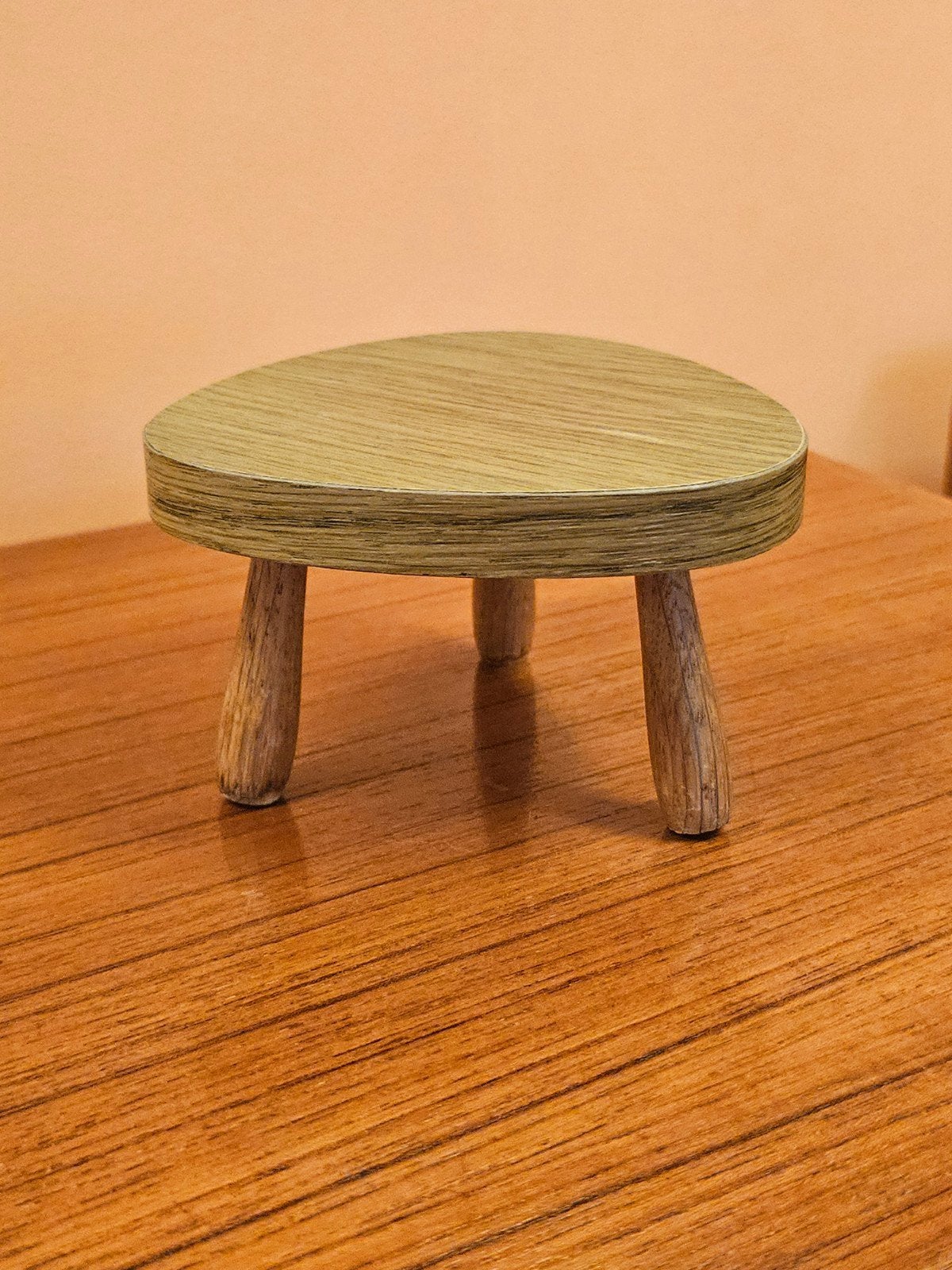 Mini Vintage Plantentafeltje Tafeltje Bijzettafeltje Tafel, Ophalen of Verzenden, Huis en Inrichting