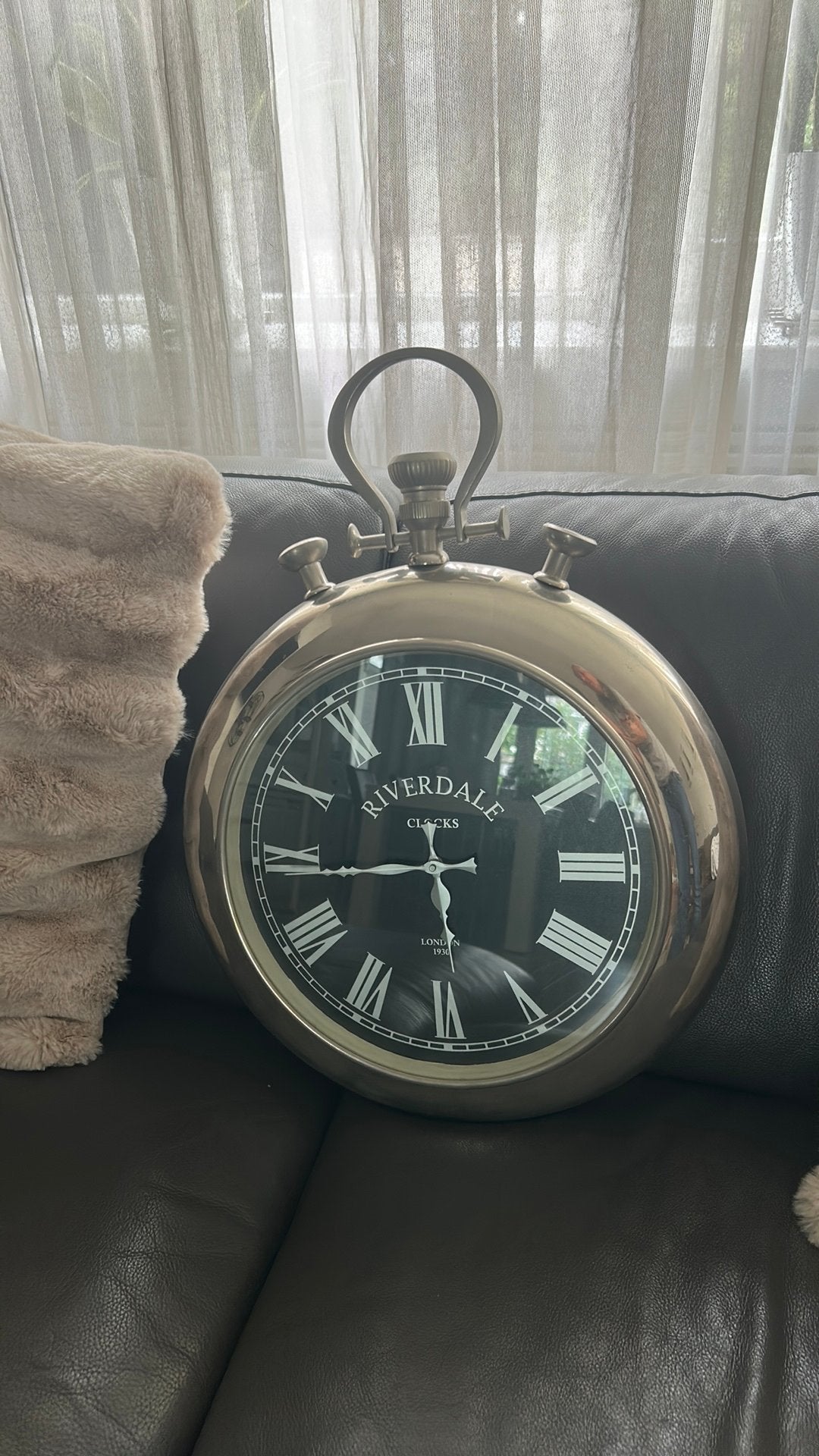 Mooie klok riverdale, Ophalen of Verzenden, Zo goed als nieuw, Wandklok