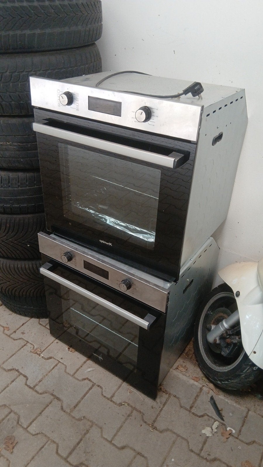 Dubbele inbouw oven - OptiMux, Witgoed en Apparatuur, Oven, Ophalen of Verzenden, Inbouw, 45 tot 60 cm