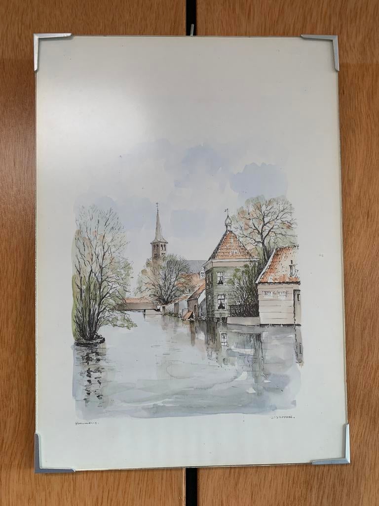 Krommenie Zicht op de ZuiderDurgsloot, Antiek en Kunst, Ophalen