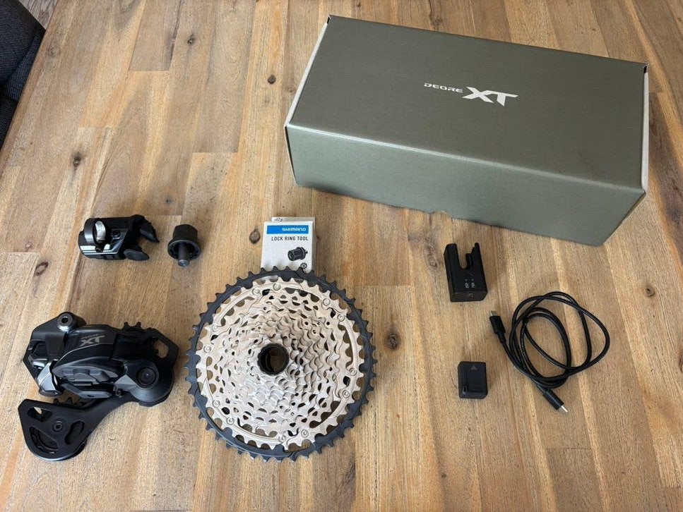 Shimano Deore XT DI-2 12-speed upgrade set, Fietsen en Brommers, Fietsonderdelen, Zo goed als nieuw, Derailleur of Ketting, Aluminium