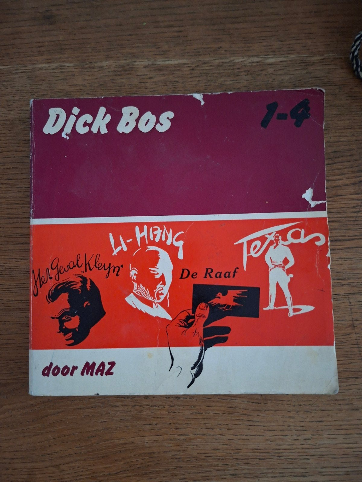 Dick bos  door maz oude strip boek 1_ 4, Eén stripboek, Verzenden, Gelezen