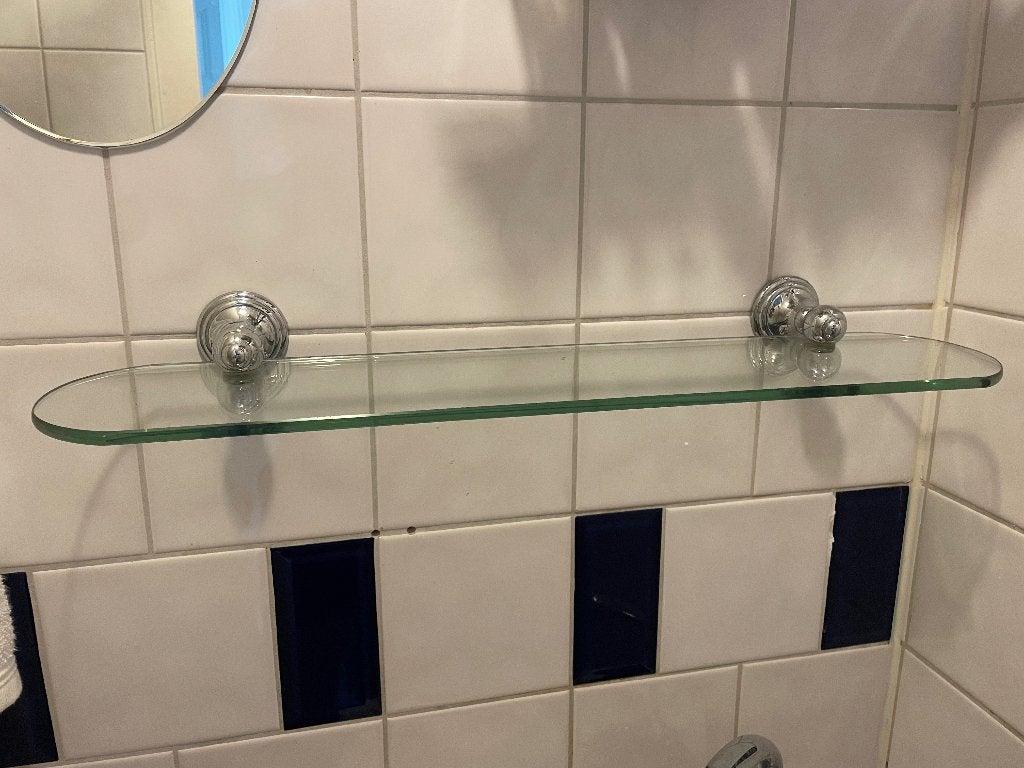 Glazen Badkamer planchet en toebehoren, Ophalen, Zo goed als nieuw, Overige typen