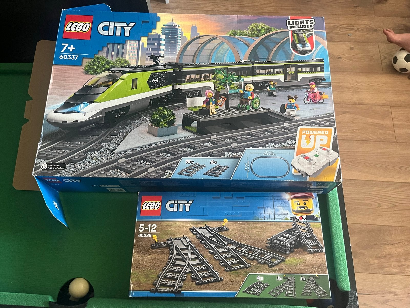 Lego City 60337 Express Passagierstrein en 60238 Wissels, City, Verzenden, Lego, Zo goed als nieuw