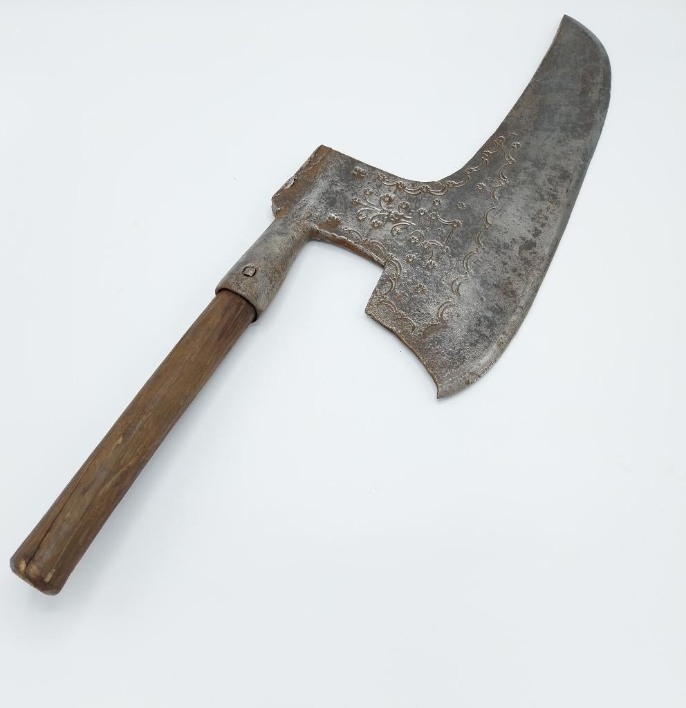 18e Eeuwse Oostenrijkse Rechtshandige Kantbijl (58074-4), Antiek en Kunst, Antiek | Gereedschap en Instrumenten, Ophalen of Verzenden