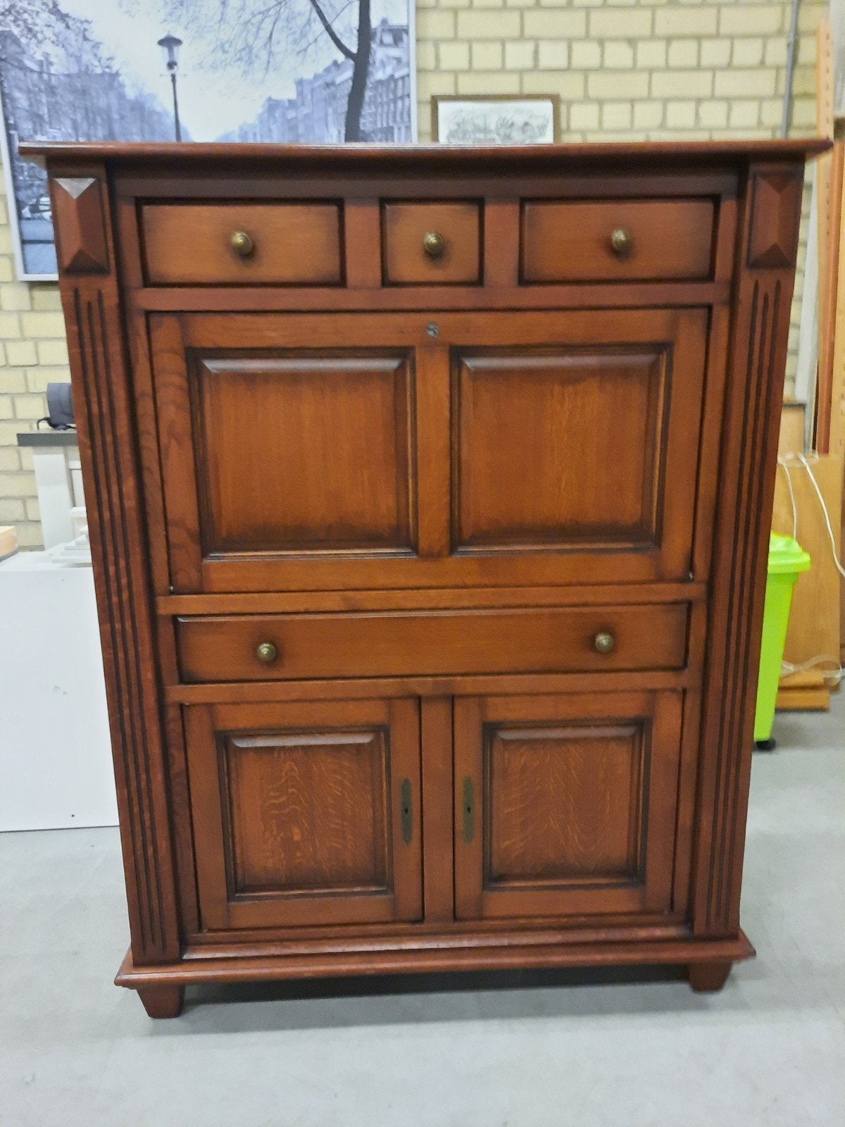antieke secretaire, Ophalen, Gebruikt, 70 tot 120 cm, 120 tot 170 cm