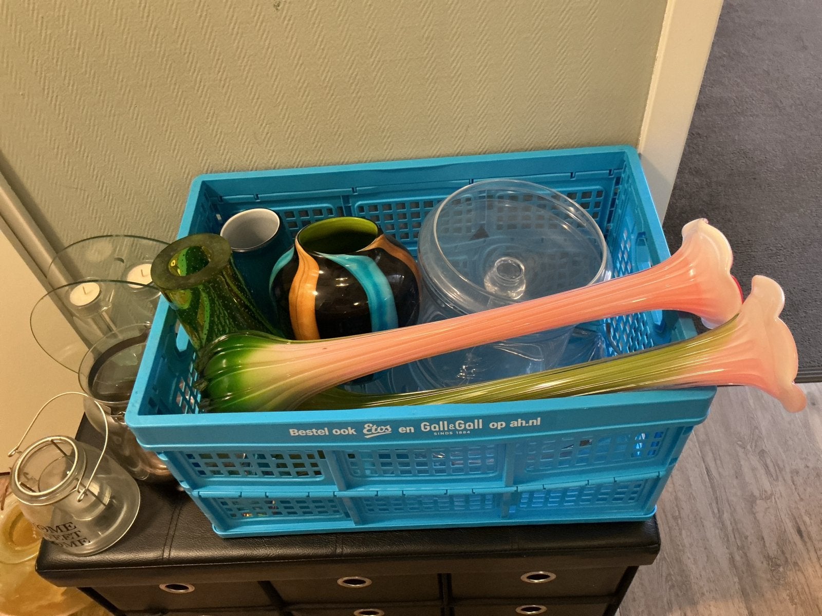 Diverse vazen en decoratie gratis, Ophalen, Roze