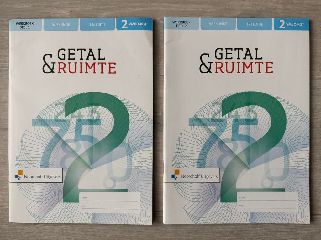werkboek deel 1/2 Getal & Ruimte, Wiskunde 2 VMBO-KGT, Ophalen of Verzenden, Zo goed als nieuw