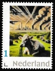 persoonlijke postzegel koe die de schuld krijgt, Verzenden, Na 1940, Postfris