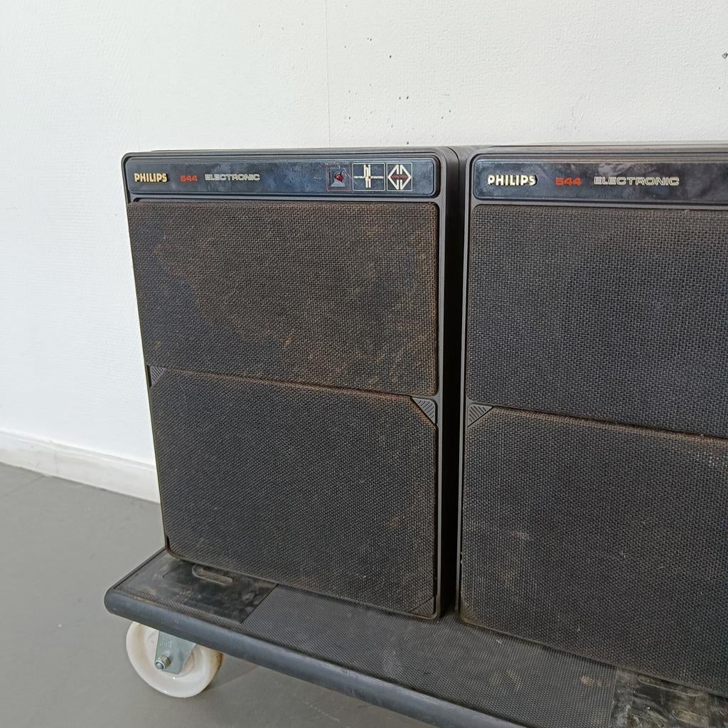 Philips 544 Electronic Speakers - Vintage Geluid, Audio, Tv en Foto, Ophalen, Philips, Gebruikt, Minder dan 60 watt