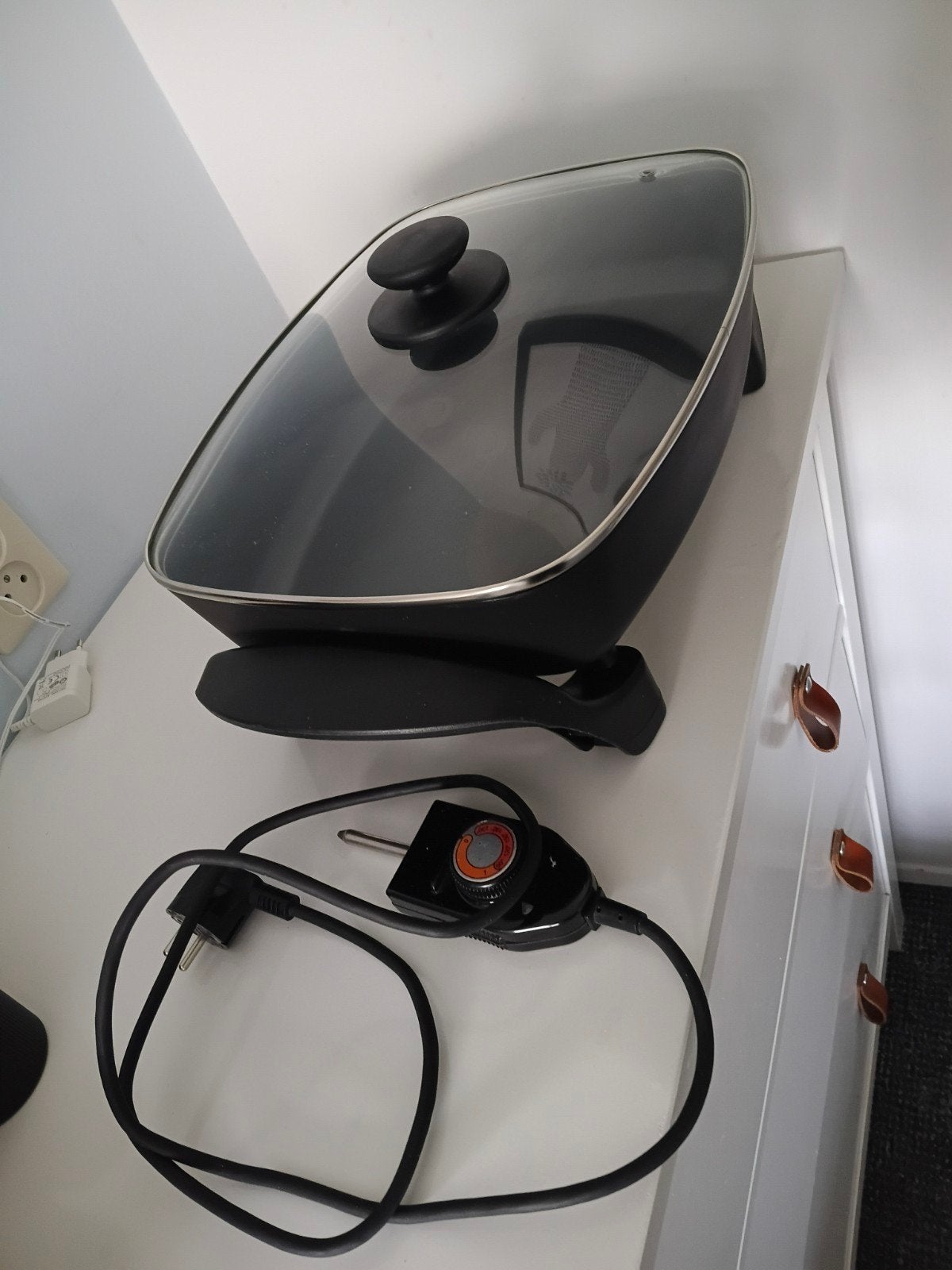 Partypan Electrisch, 7,5 liter, nieuw, Ophalen, Nieuw, 3 kookzones of minder, Vrijstaand