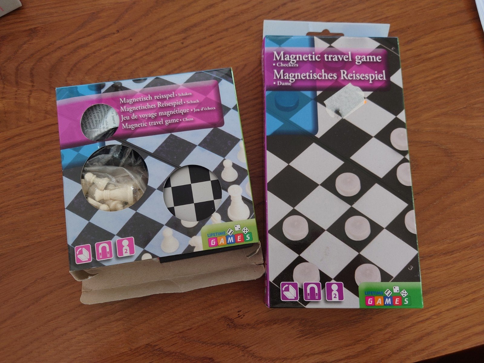 Magnetisch reisspel dammen en schaken, Ophalen, Overige thema's, Pons of Mal
