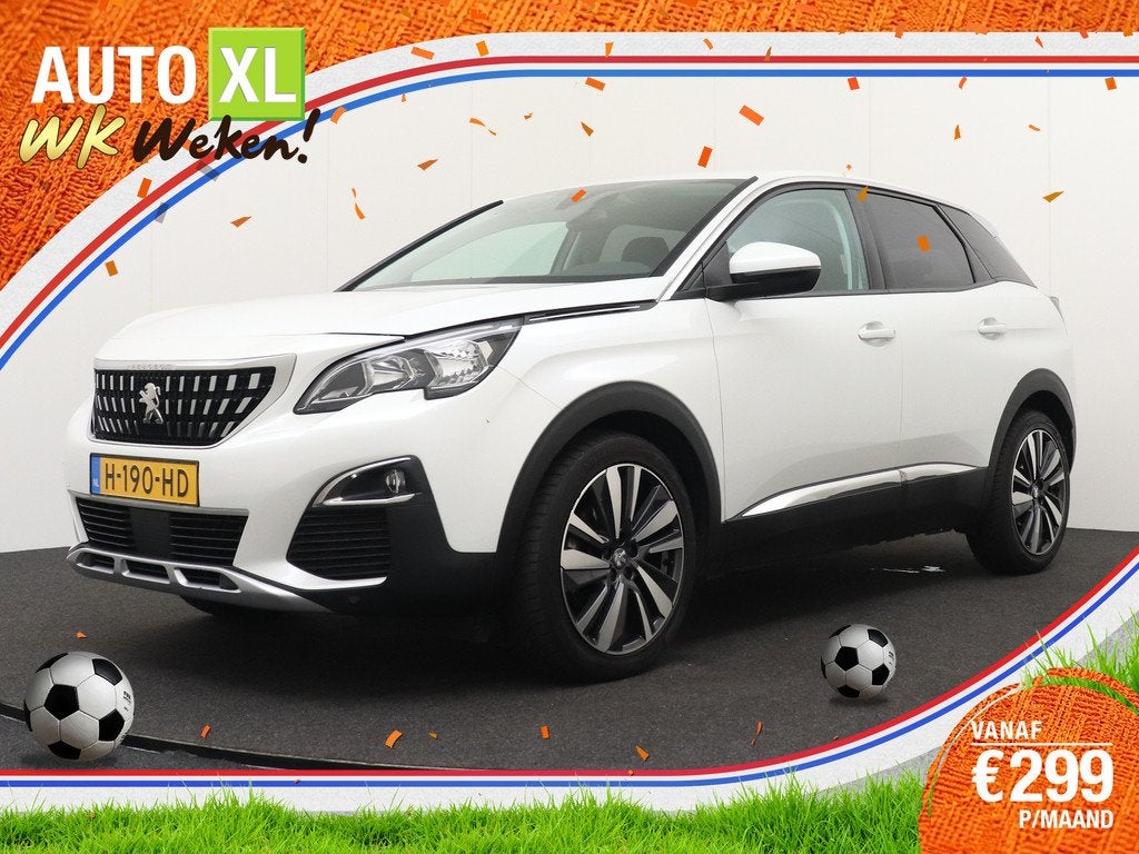 Peugeot 3008 1.2T 131 PK Aut. Premium Half-Leder Memory Came, Auto's, Peugeot, Bedrijf, Te koop, ABS, Achteruitrijcamera, Airbags