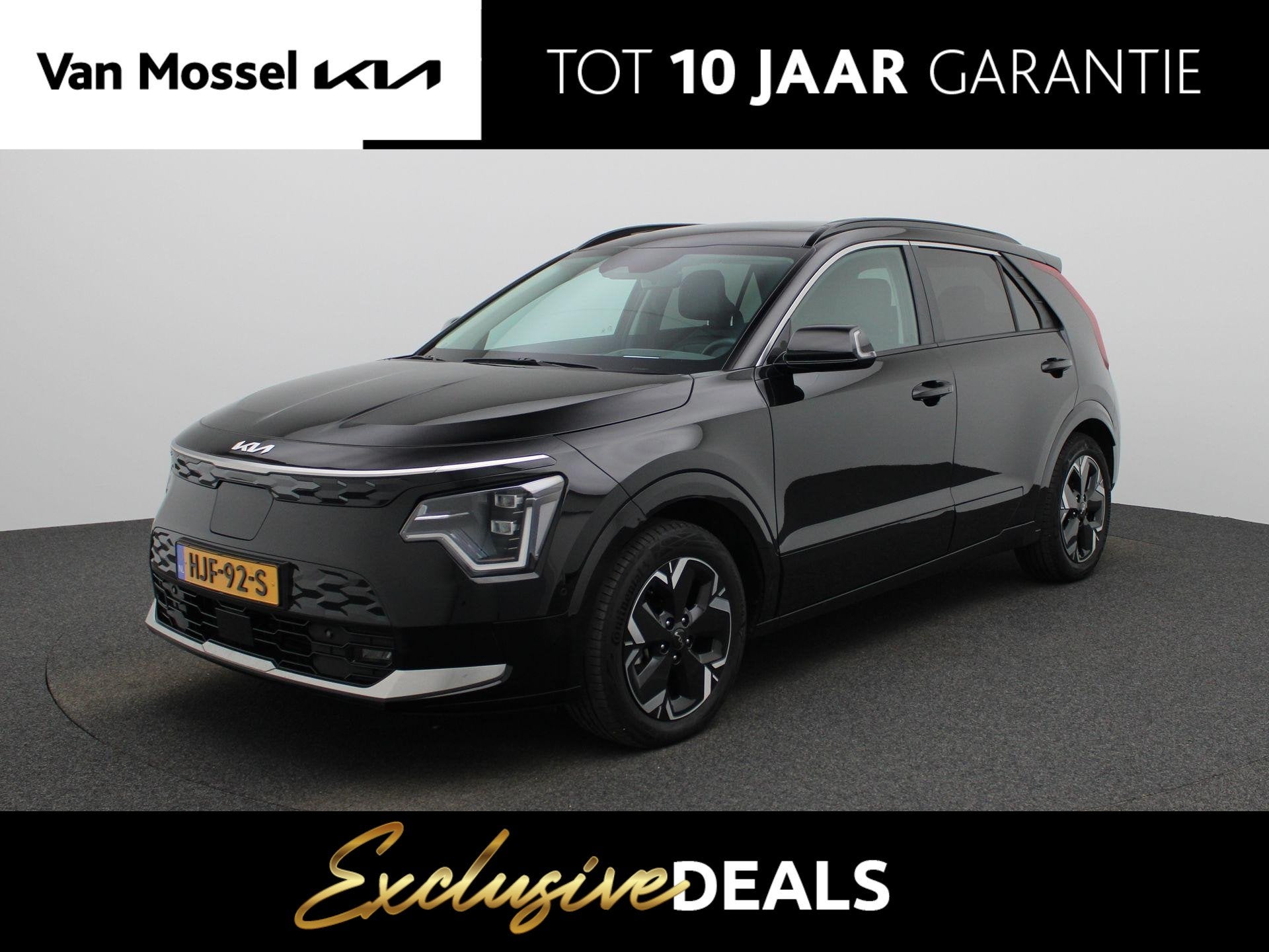 Kia Niro EV Plus Advanced 64.8 kWh | Stoel en Stuur Verwarmi, Auto's, 750 kg, 1657 kg, Zwart, Origineel Nederlands