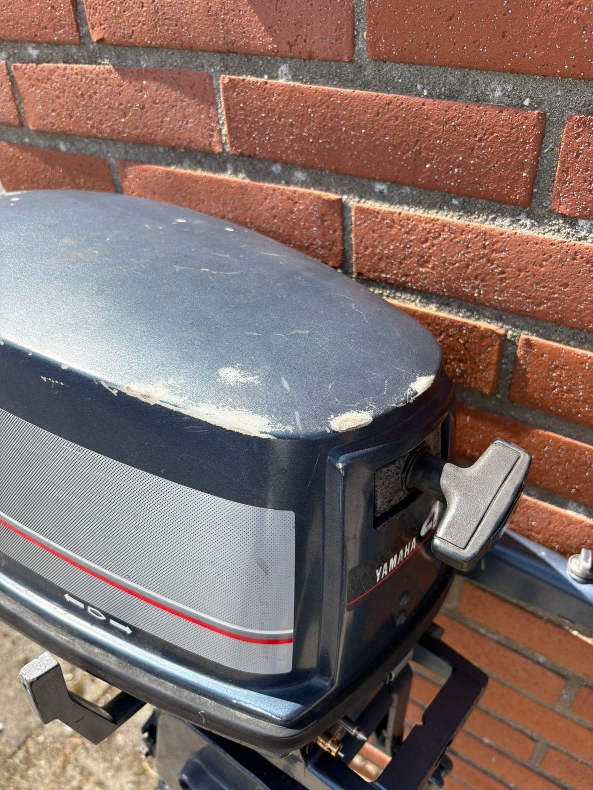 4 pk 2 takt langstaart met externe tank, Ophalen, Gebruikt, Motor en Techniek, Zeilboot of Motorboot
