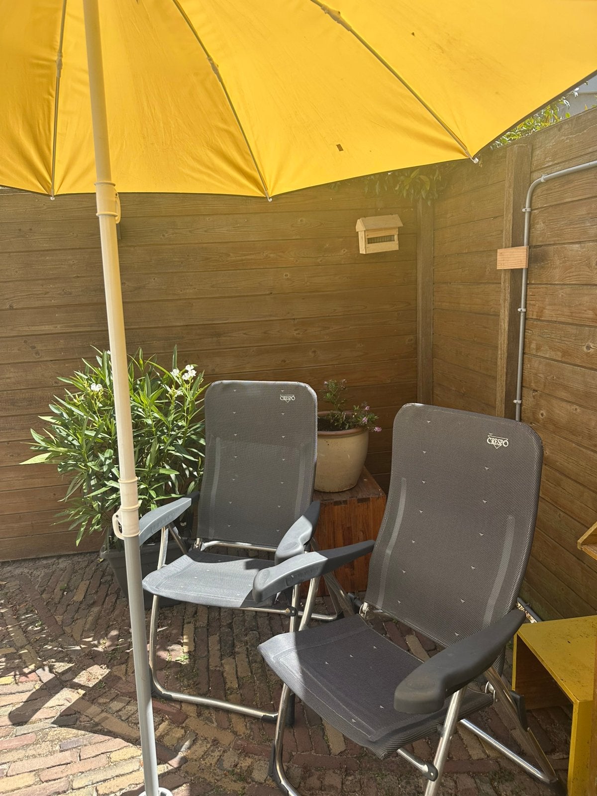 CRESPO inklapbare tuinstoelen (PER STUK €65), Tuin en Terras, Tuinstoelen, Ophalen, Zo goed als nieuw, Kunststof, Verstelbaar