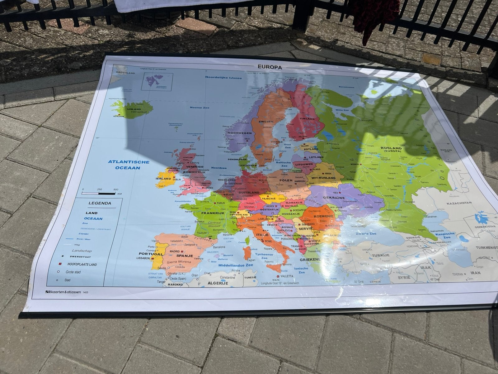Wereld kaart, Ophalen of Verzenden, Zo goed als nieuw