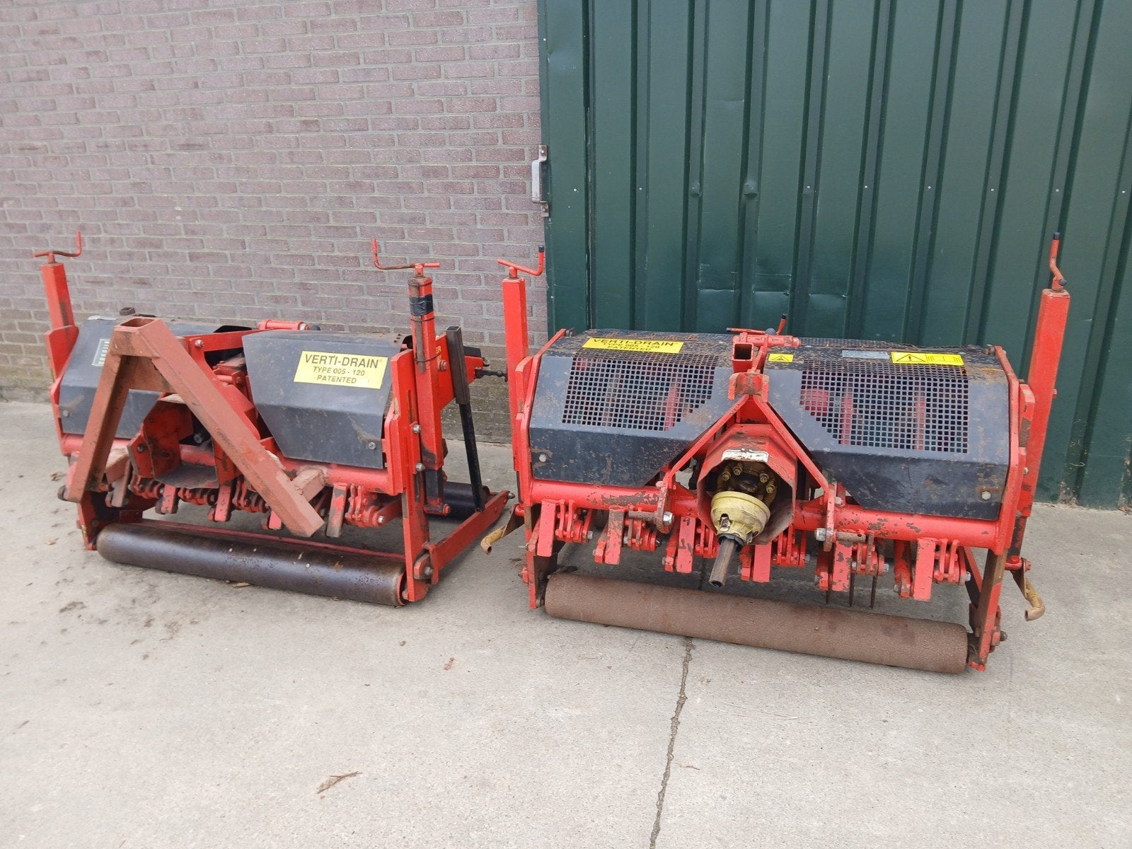 2x vertidrain Beluchter prikker, Ophalen, Grondbewerking