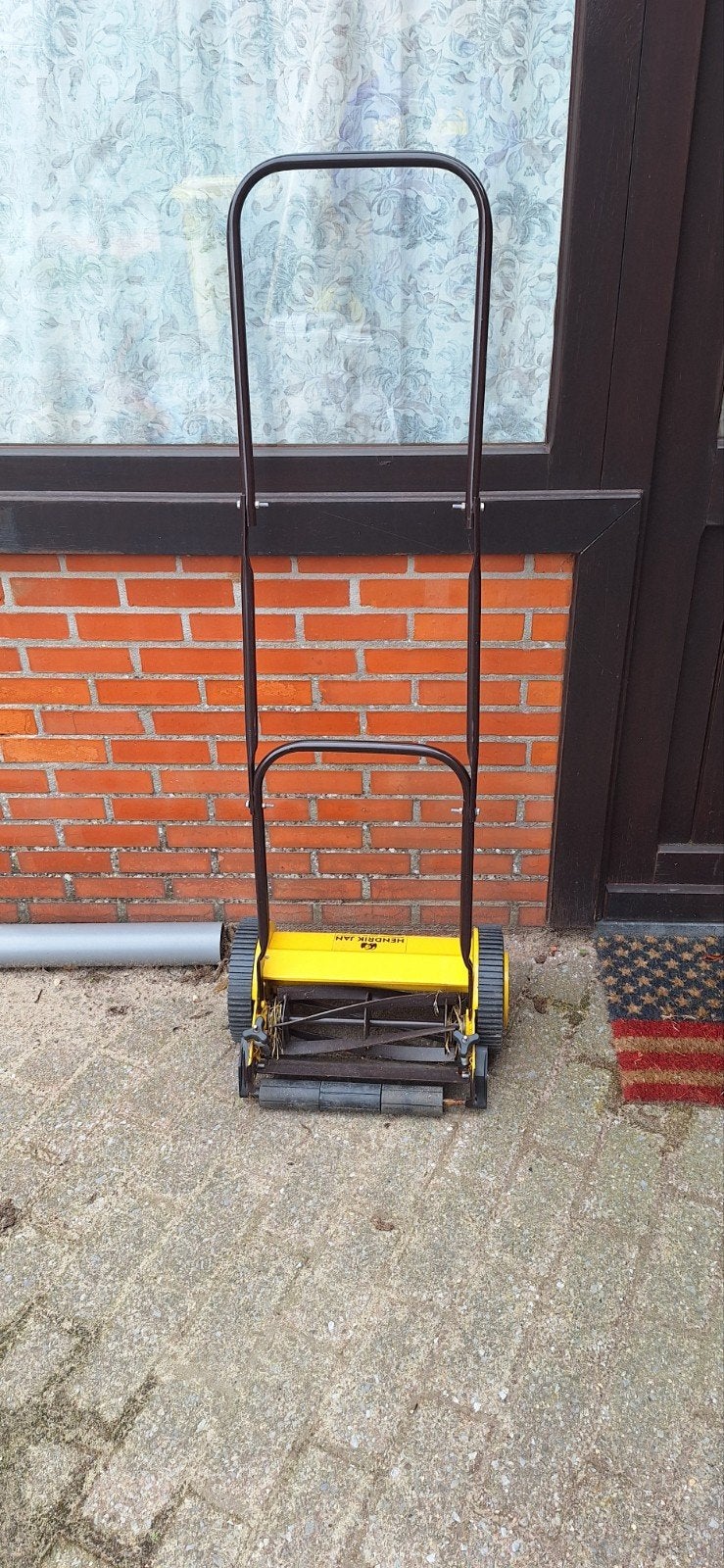 Hendrik Jan Handgrasmaaier - Zo goed als nieuw, Handgrasmaaier, Ophalen of Verzenden, Zo goed als nieuw, 30 t/m 39 cm