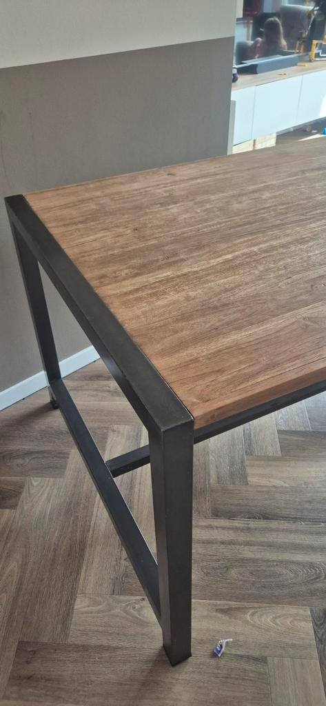 Eettafel Indonesisch teakhout, Ophalen, Gebruikt, Teakhout, 200 cm of meer