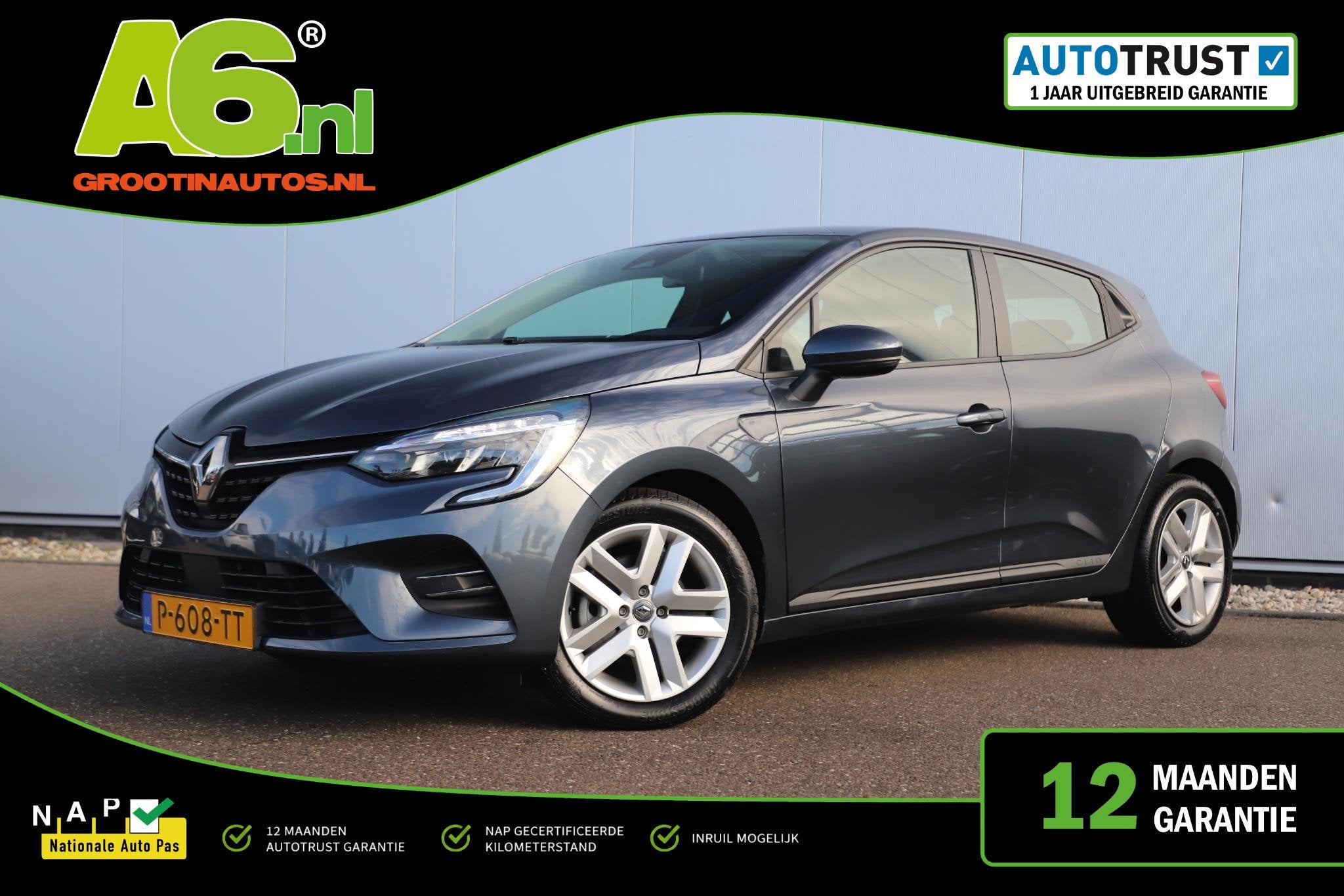 Renault Clio 1.6 E-Tech Hybrid 140 Business Zen Automaat Nav, Stof, Gebruikt, Euro 6, 4 cilinders