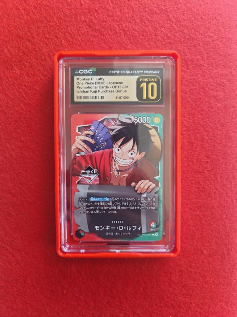 2026 One Piece JP Ichiban Kuji OP13-001 CGC Pristine 10, Ophalen of Verzenden, Zo goed als nieuw