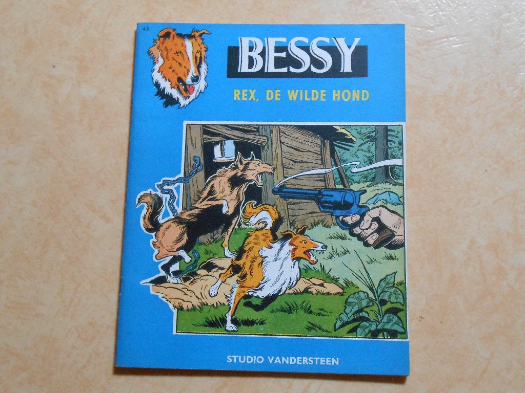 Bessy 43 Rex, de wilde hond 1962 1 ste druk., Willy Vandersteen, Eén stripboek, Ophalen of Verzenden, Zo goed als nieuw