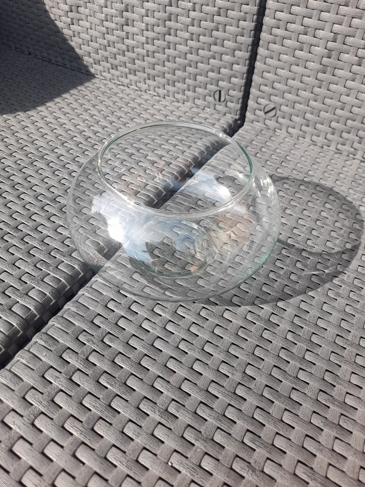 Ronde glazen schaal, Schaal, Rond, Ophalen of Verzenden, Glas