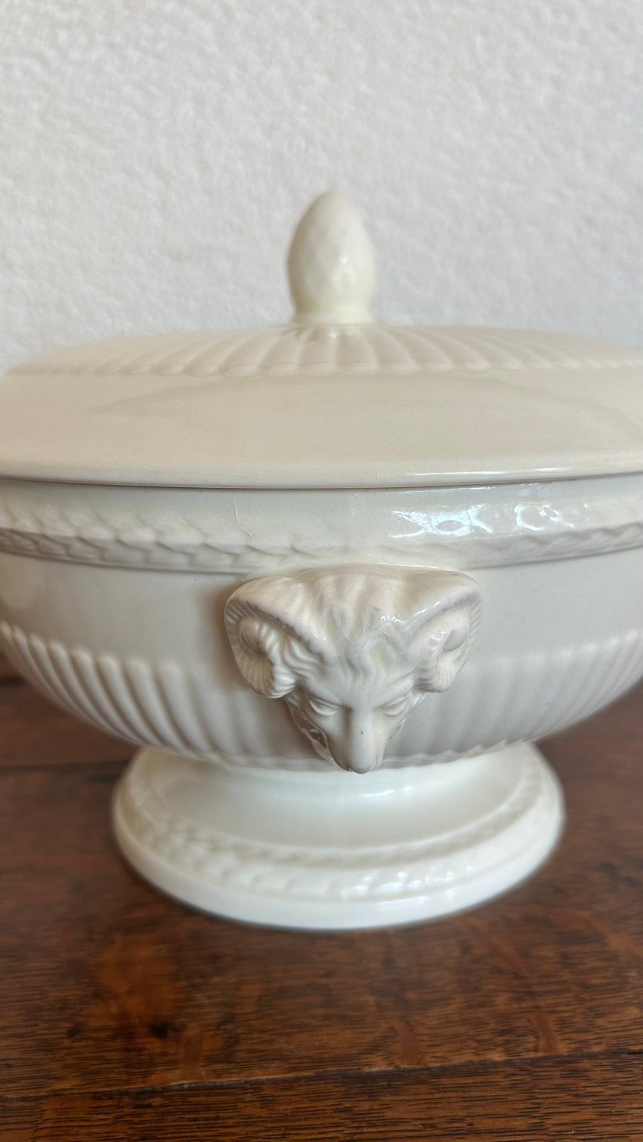 Wedgwood originele oude stempel dekschaal groenten, Ophalen