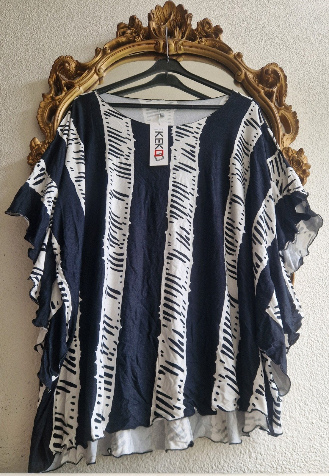 Nieuw! Kekoo zwart wit viscose zomer aparte blouse, Kleding | Dames, Nieuw, Ophalen of Verzenden, Kekoo, Blouse of Tuniek