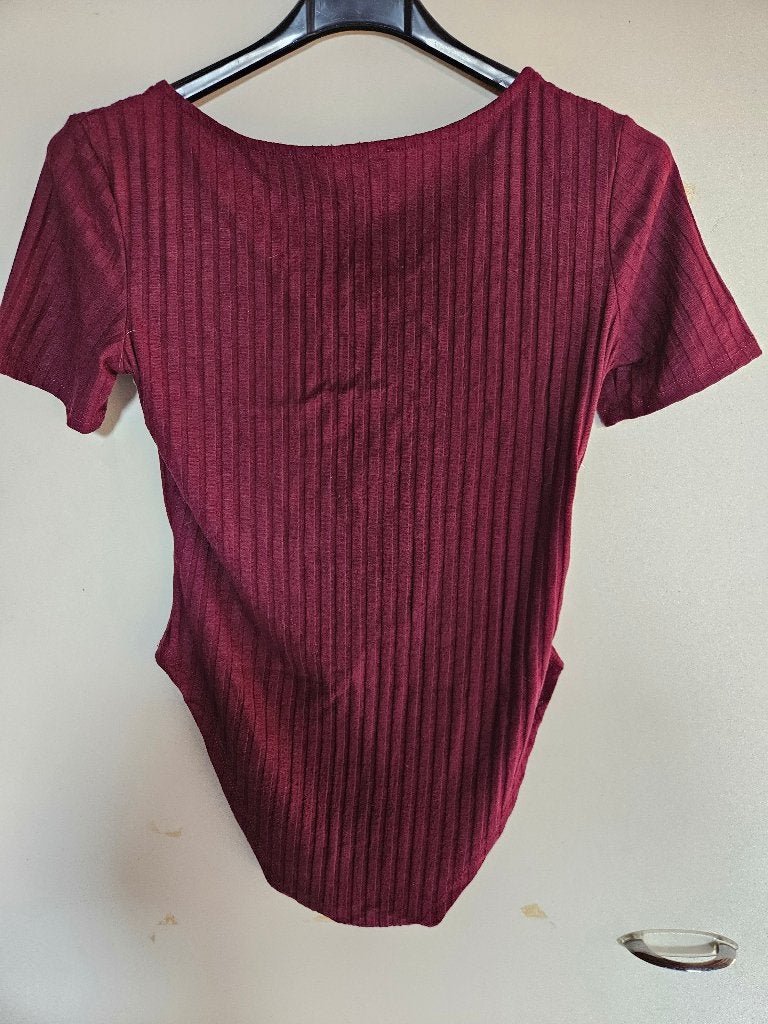Bordeaux rood bodystocking, maat 38, Atmosphere, Verzenden, Rood, Body of Korset