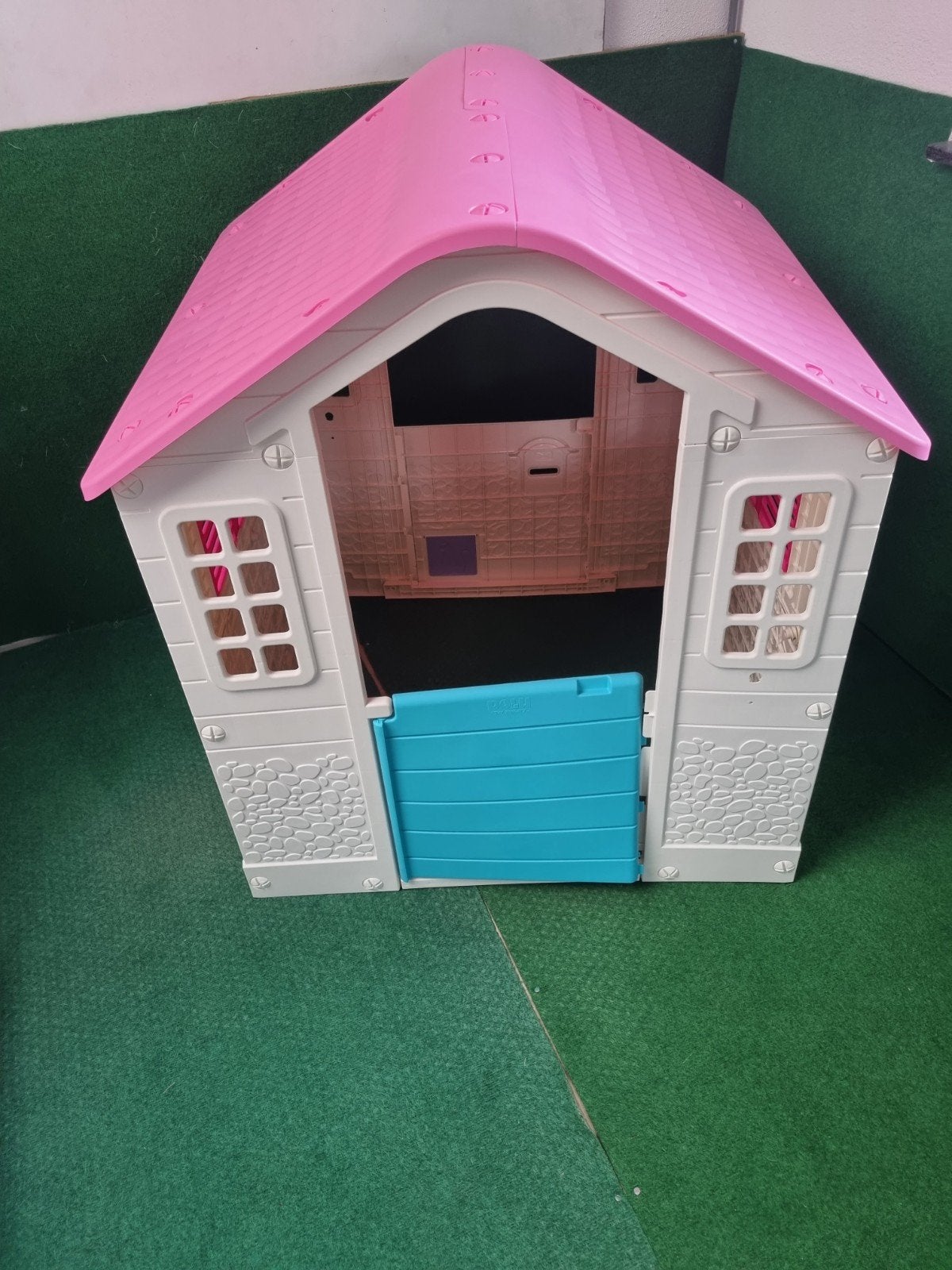 Dolu Speelhuisje Showroommodel Blauw Wit Roze, Kunststof, Ophalen of Verzenden, Zo goed als nieuw, Dolu