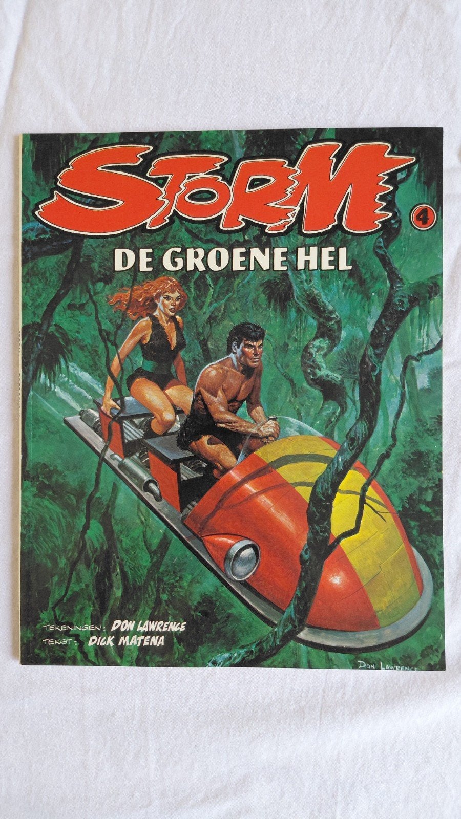 Storm 4: De Groene Hel - Don Lawrence, Dick Matena, Boeken, Gelezen, Don Lawrence, Dick Matena, Eén stripboek, Ophalen of Verzenden