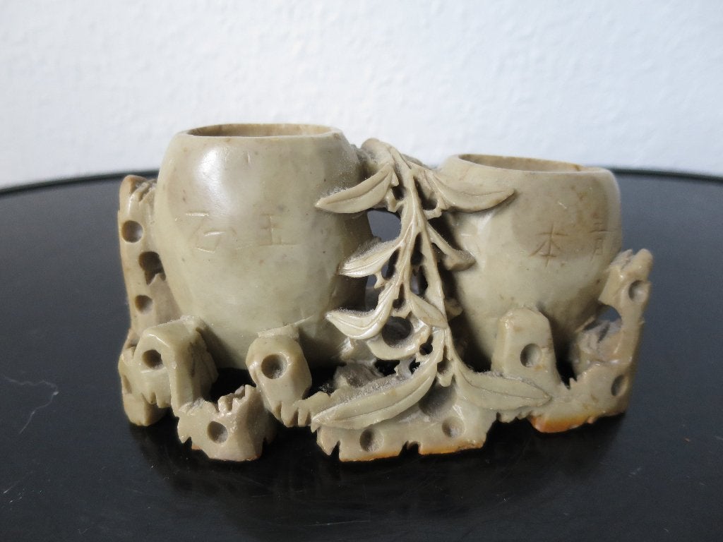 mooi handgemaakt speksteen beeldje 12/7 cm, Ophalen of Verzenden