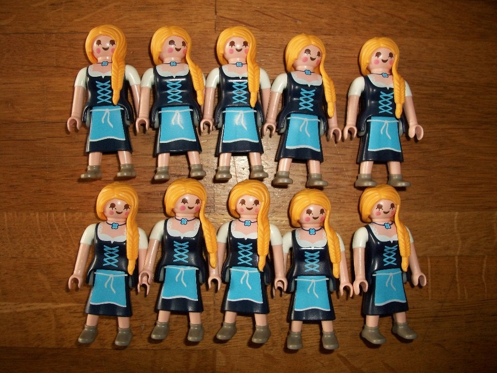 Poppetje meisje figuur middeleeuwen meid, Kinderen en Baby's, Ophalen of Verzenden, Nieuw, Complete set, Figuren