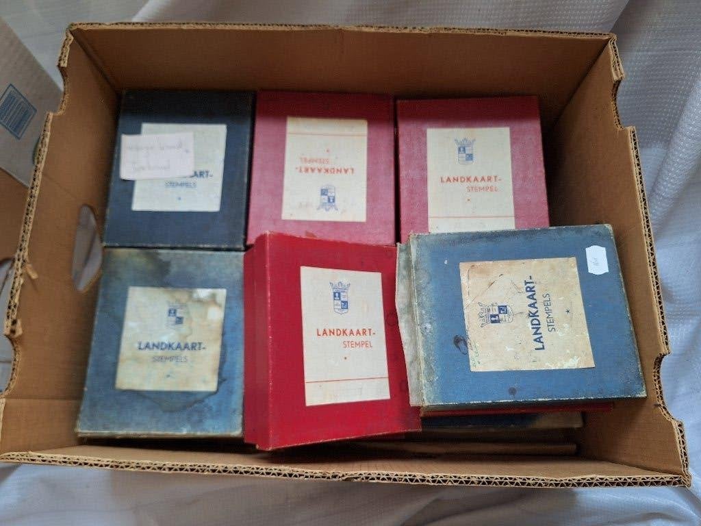 een verzameling landkaart stempels 13x stempels, Ophalen of Verzenden, Nieuw, EZ-mounted stempel