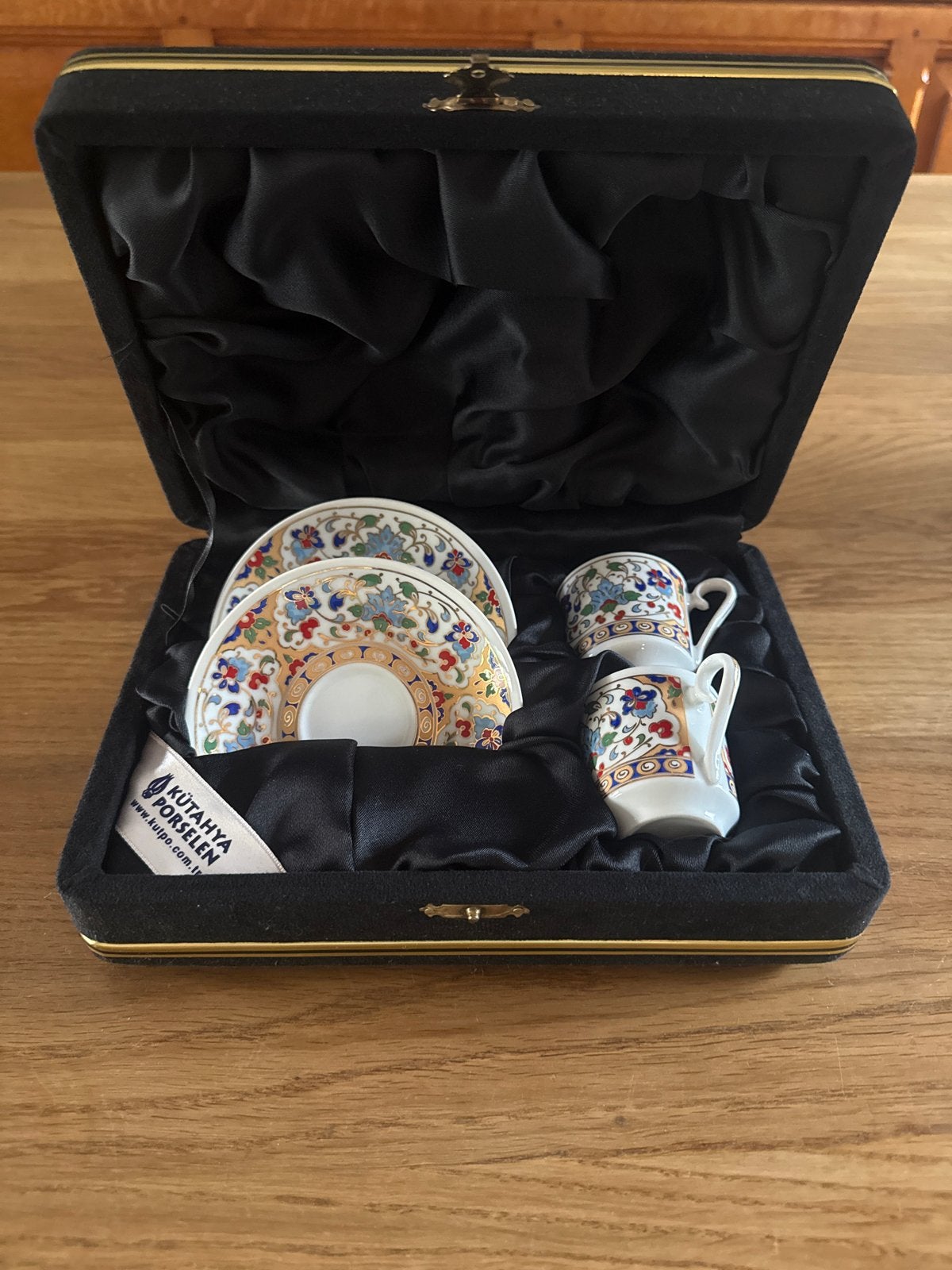 Kutahya Porselen Turkse Koffiekopjes Set - 2 stuks, Ophalen of Verzenden